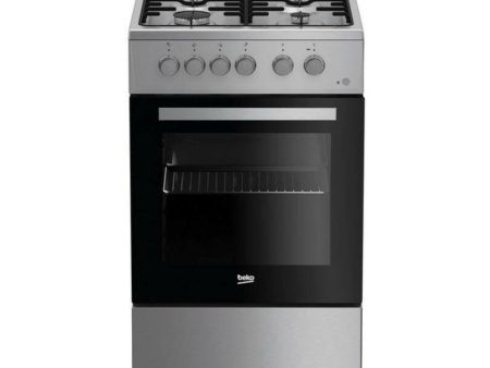 BEKO Gas Cooker FSG52020FX, Width 50 cm, Silver Online now