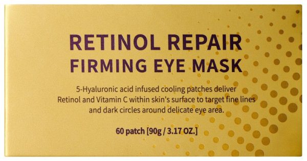 Stangrinanti paakių kaukė Terrazen Retinol Repair Firming Eye Mask TER86836, ypač tinka brandžiai veido odai, 50 g Online Sale