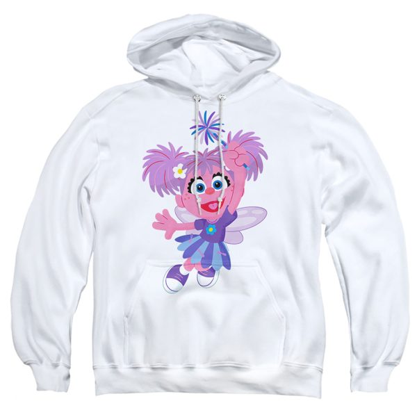 SESAME STREET : FURRY FRIENDS FOREVER! ABBY CADABBY ADULT PULL OVER HOODIE White 2X Supply