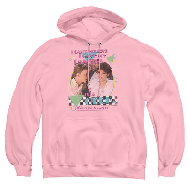 SIXTEEN CANDLES : PANTIES ADULT PULL OVER HOODIE PINK MD For Cheap