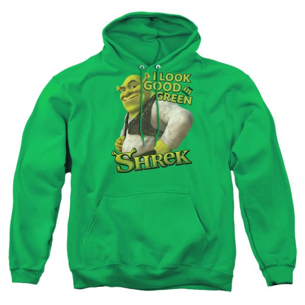 SHREK : LOOKING GOOD ADULT PULL OVER HOODIE KELLY GREEN 2X Online Sale