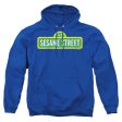 SESAME STREET : LOGO ADULT PULL OVER HOODIE Royal Blue 2X Discount