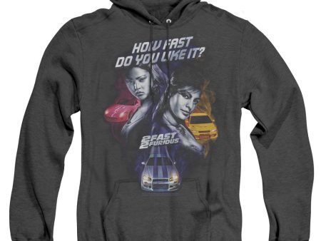 2 FAST 2 FURIOUS : FAST WOMEN ADULT HEATHER HOODIE BLACK LG Supply