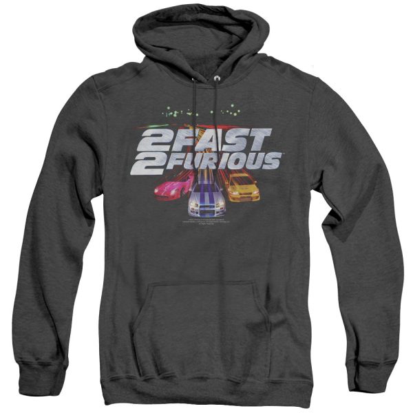 2 FAST 2 FURIOUS : LOGO ADULT HEATHER HOODIE BLACK XL Online Sale