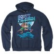 SCOTT PILGRIM : LOVERS ADULT PULL OVER HOODIE Navy 3X Online Hot Sale