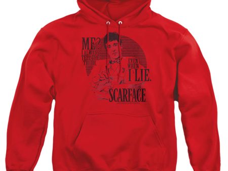 SCARFACE : TRUTH ADULT PULL OVER HOODIE Red LG Hot on Sale