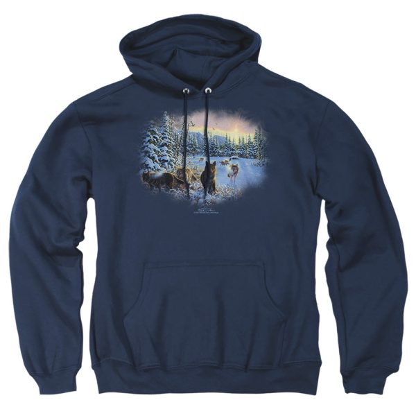 WILDLIFE : HUNTER S MOON THE SPOILS ADULT PULL OVER HOODIE Navy SM on Sale